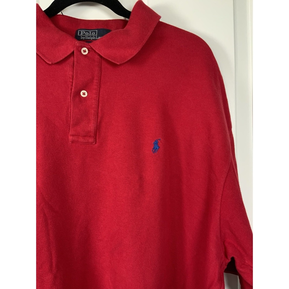 Ralph Lauren Men's Polo Golf Shirt, Size BIG XXL, Cotton, Pre-Owned, Red